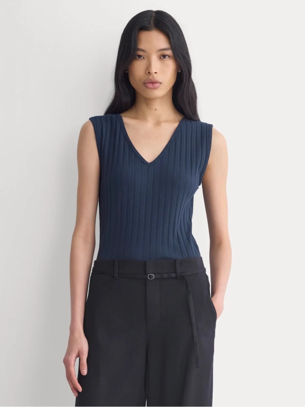 Everlane V-Neck Tank in Pointelle | NWOT